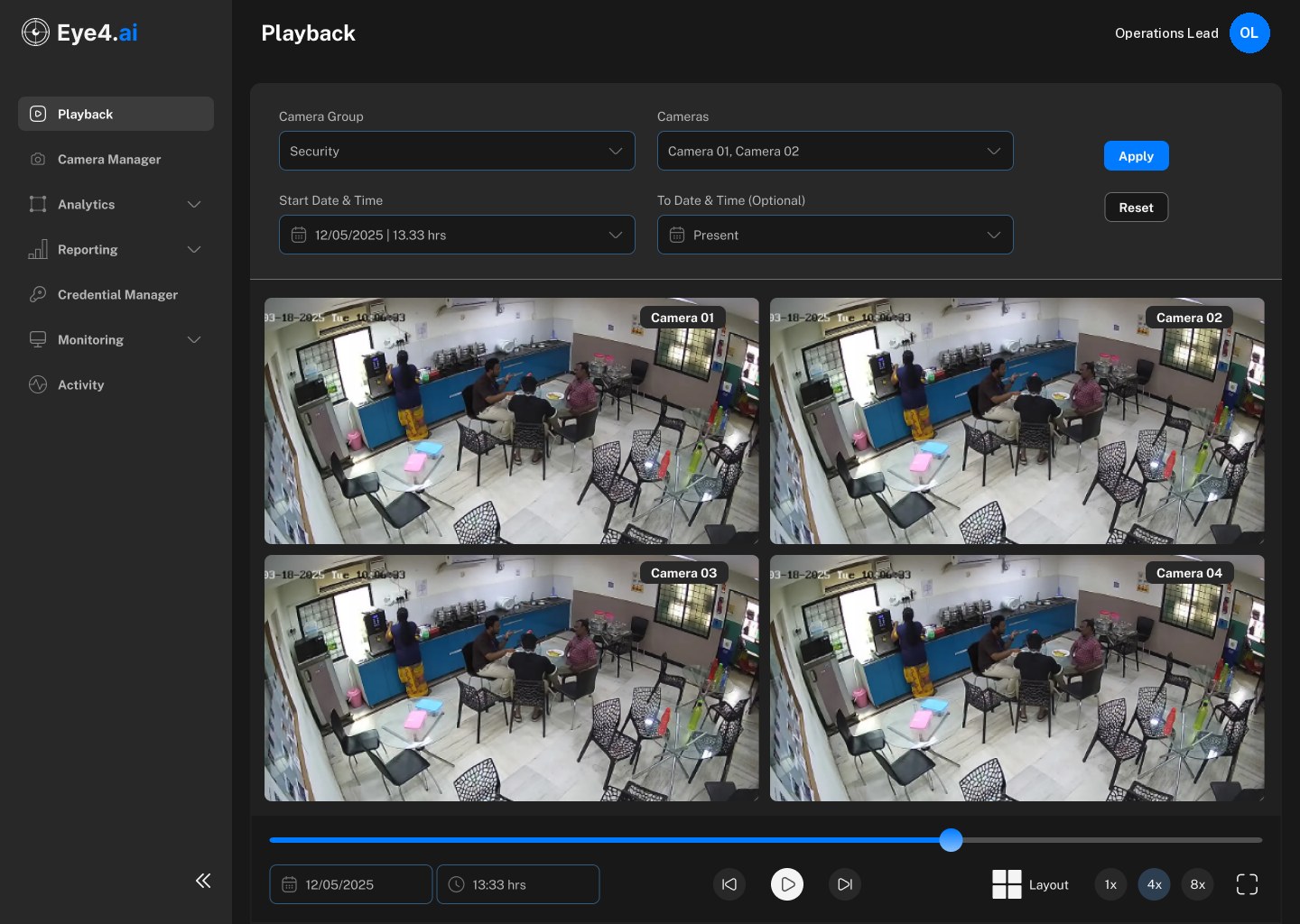 Eye4.ai Playback screen